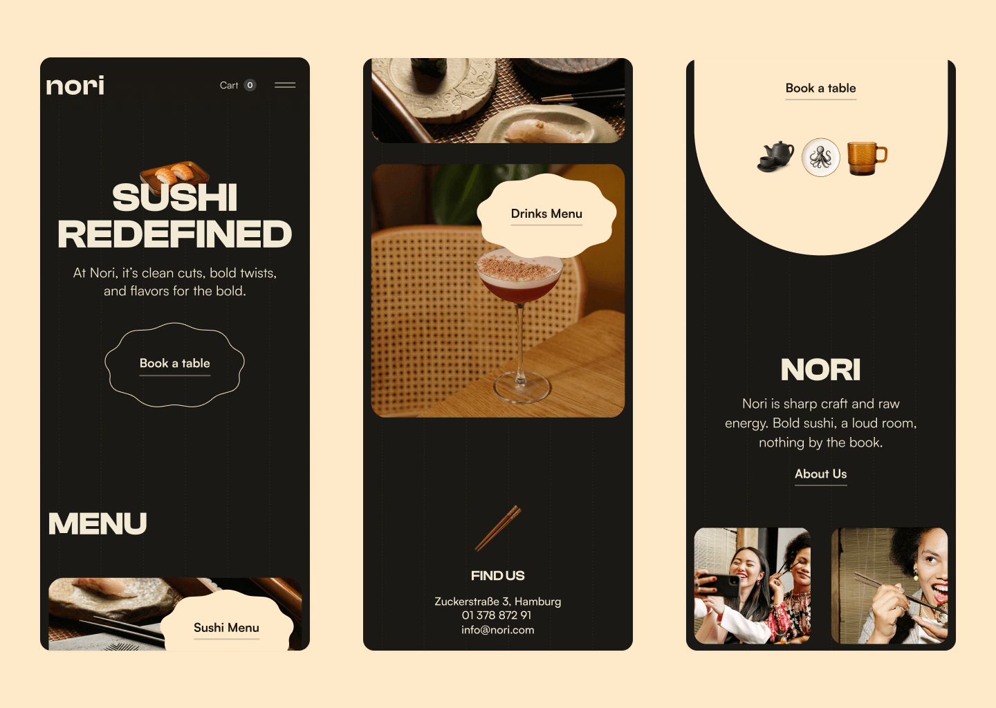 Nori on mobile